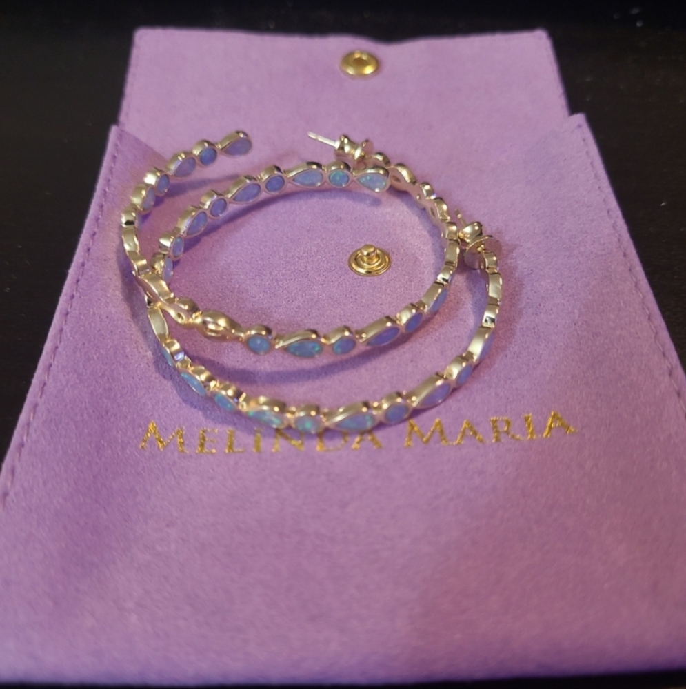 NWT Melinda Maria Opal Earrings